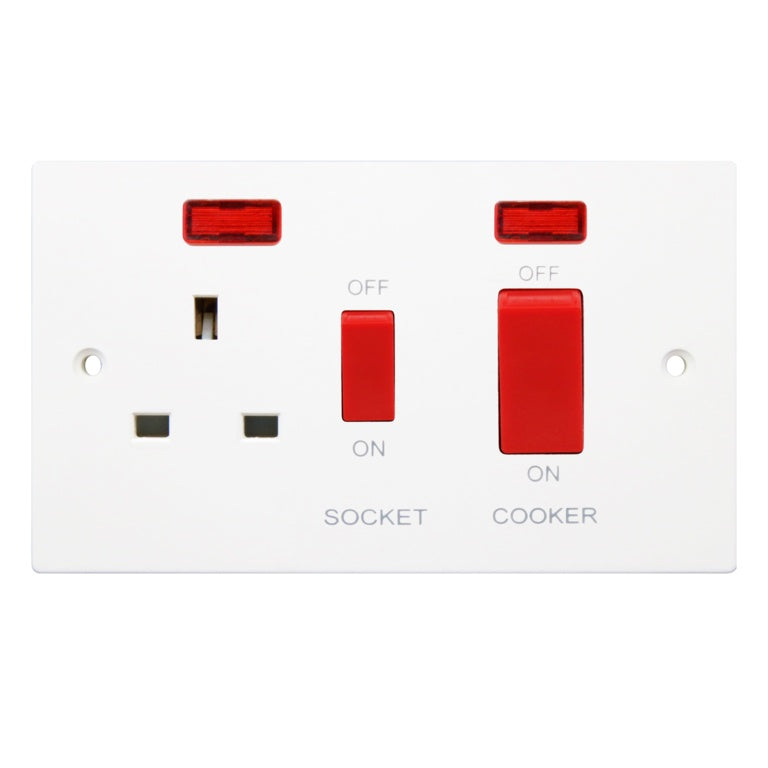 Cooker Switch & Socket Double Pole