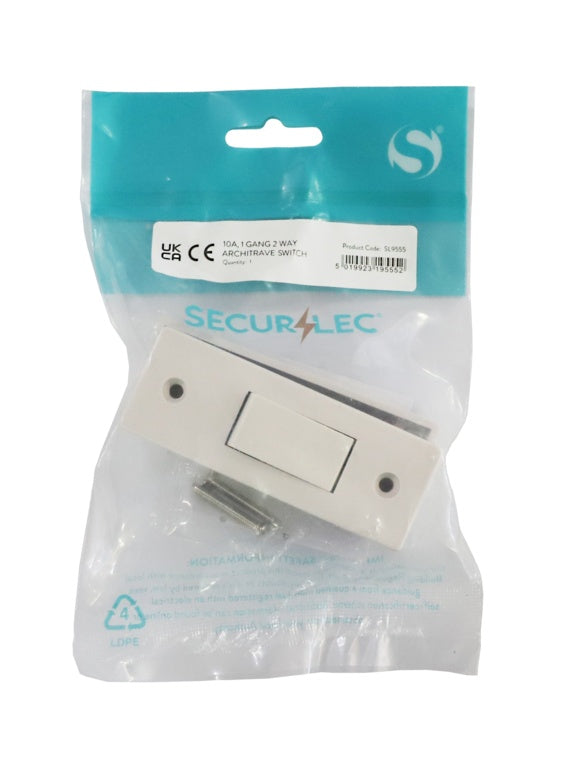 Securlec 1 Gang 2 Way Architrave Switch 10 Amp