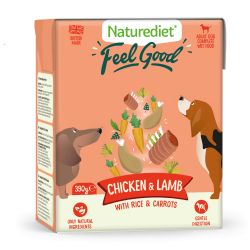 Naturediet Feelgood Chicken & Lamb 390g