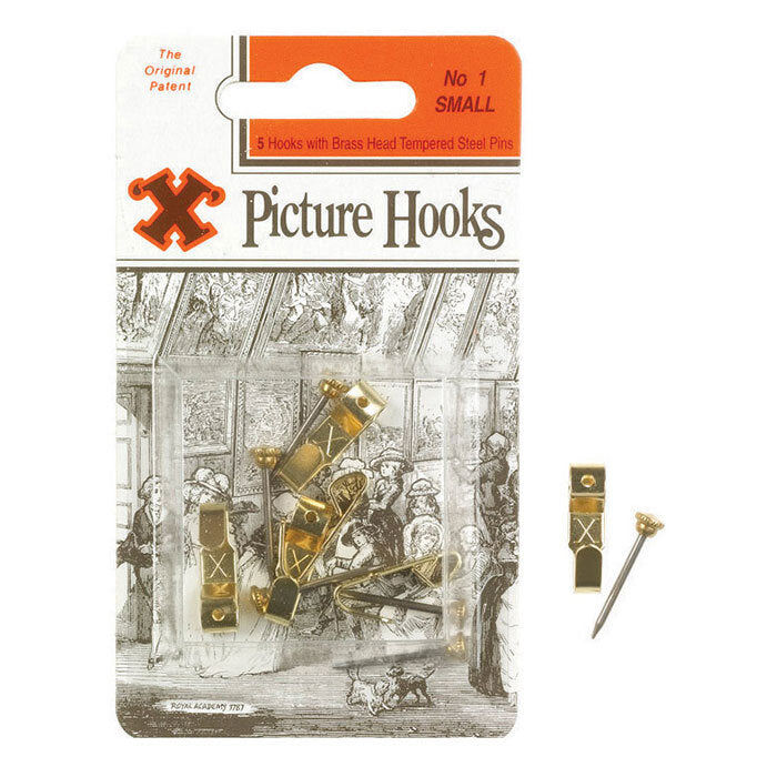 X Picture Hooks No.1 5 Pack