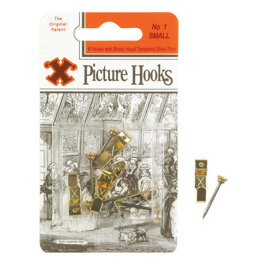 X Picture Hooks No.1 5 Pack