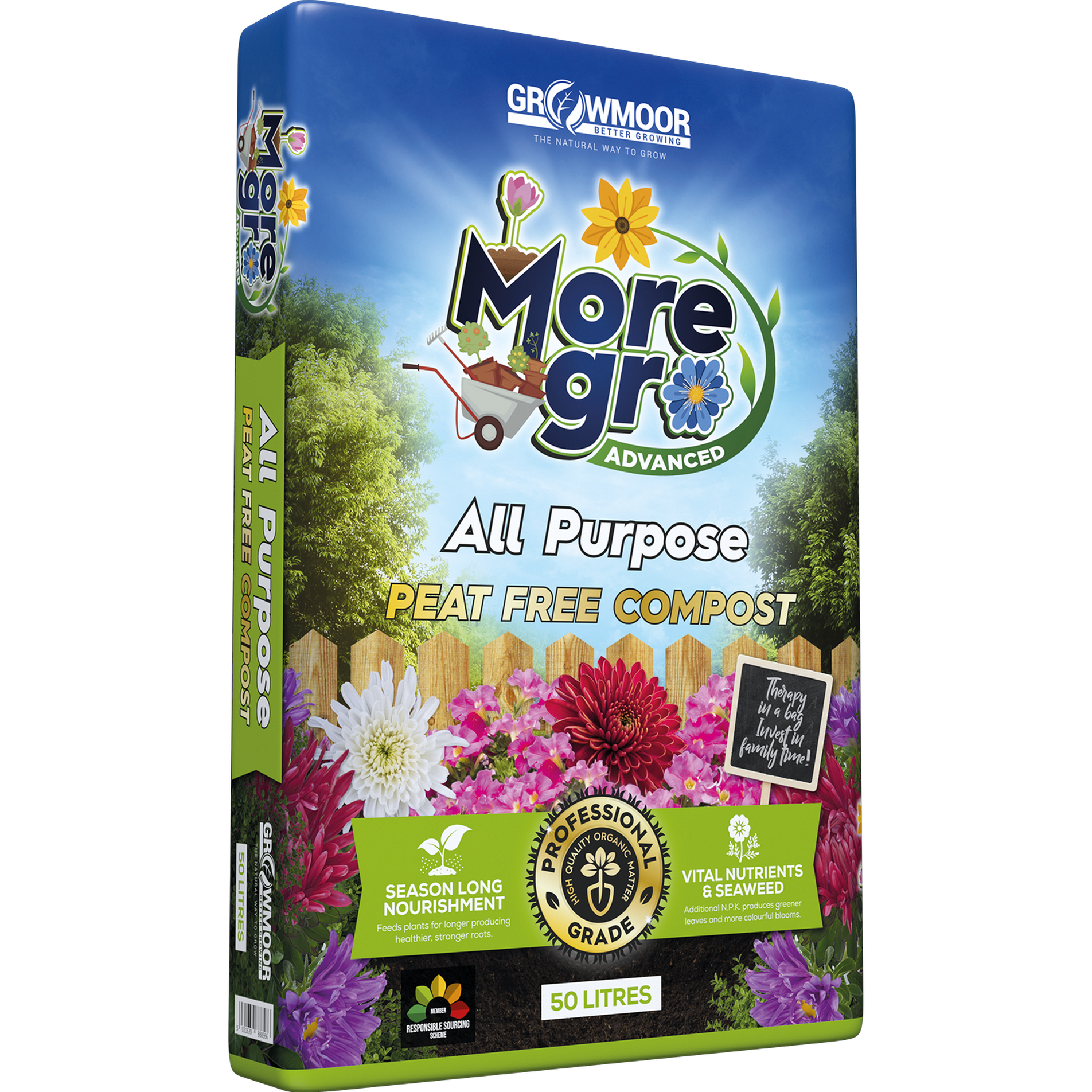 MoreGro All Purpose Peat Free Advanced Compost 50L
