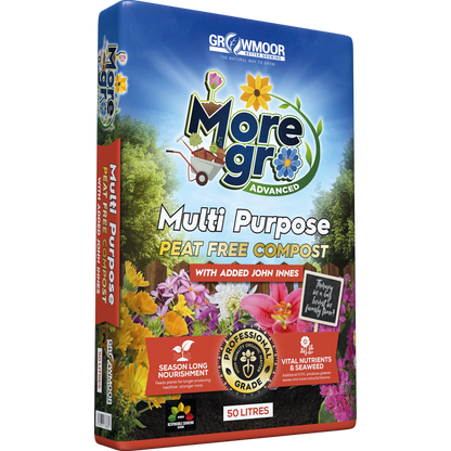 Growmoor Moregro Advanced Peat Free Multi Purpose With Added John Innes Compost 50 Litres
