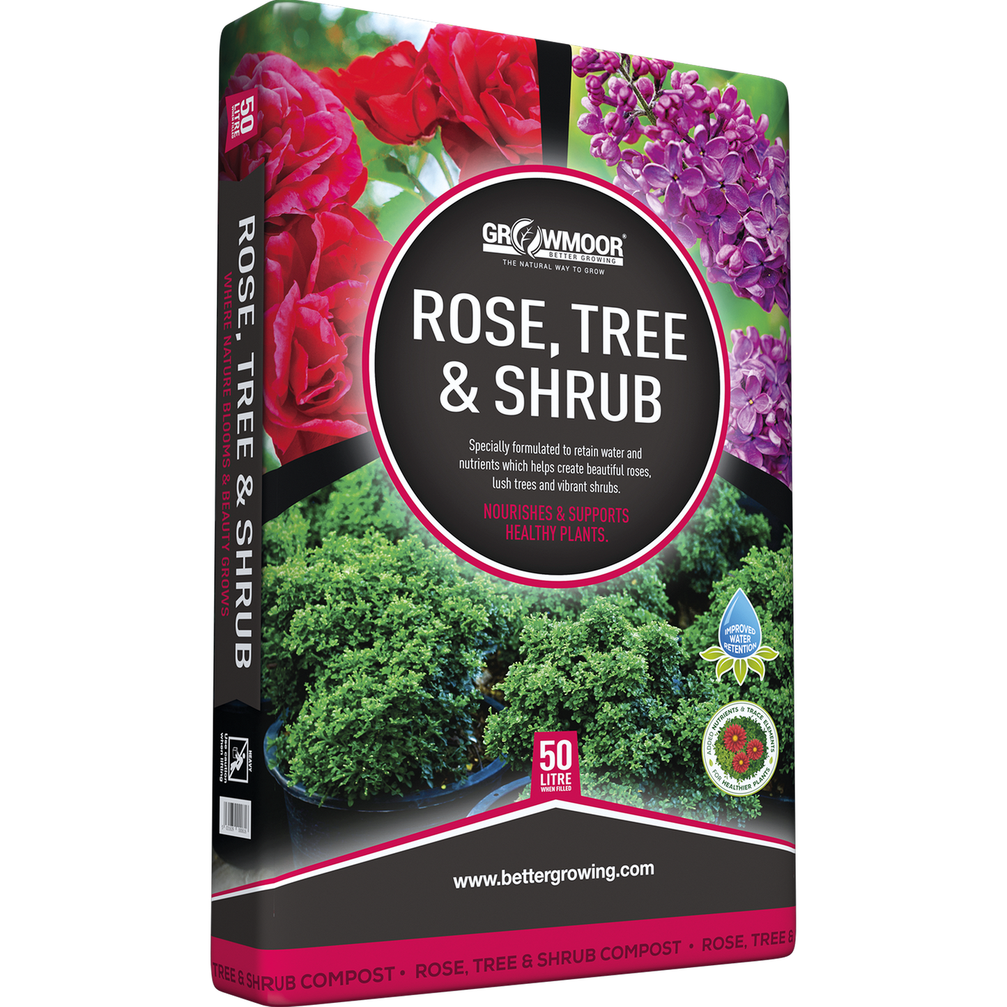 Rose, Tree & Shrub Peat Based Compost 50L