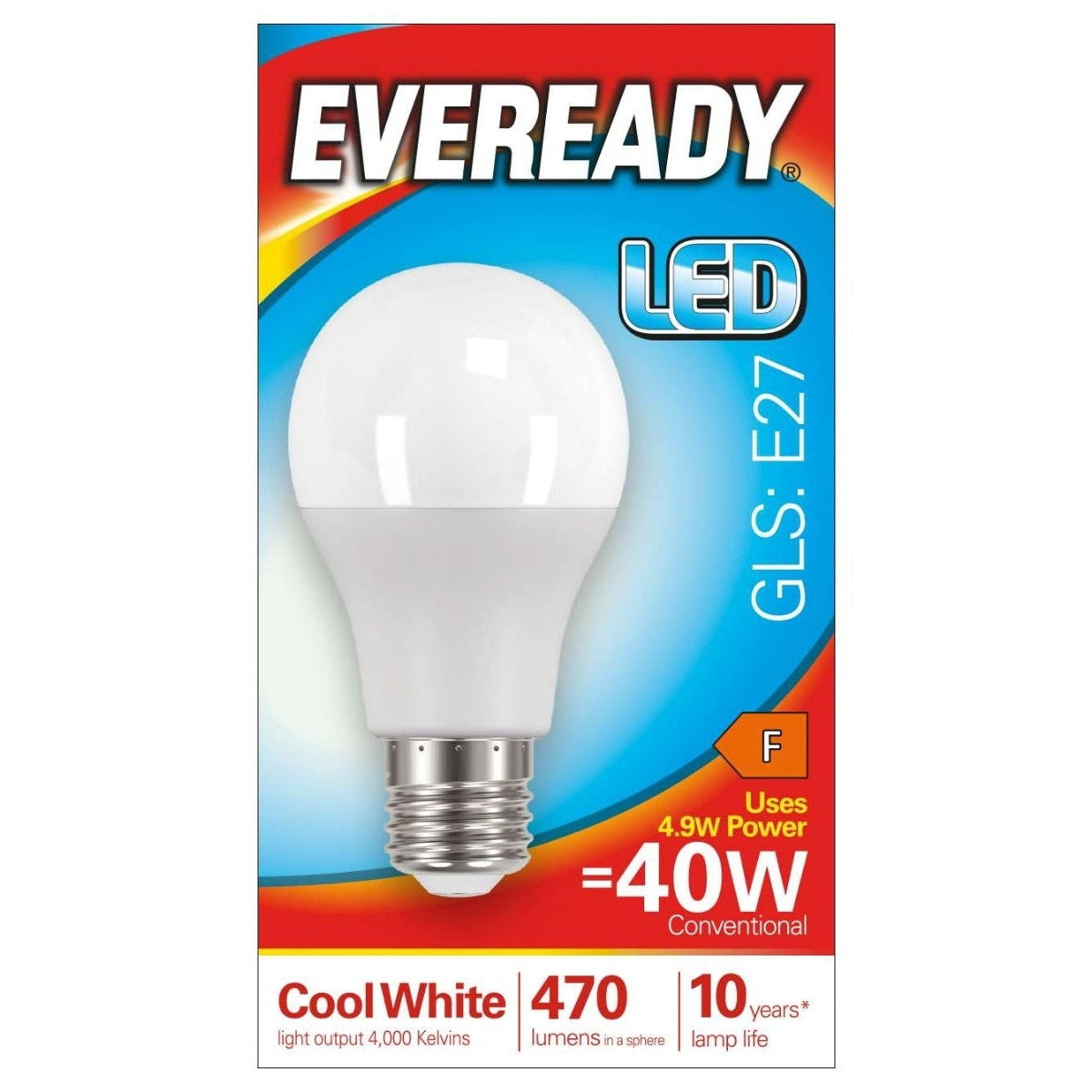 GLS LED Light Bulb E27 ES Edison Screw Cool White