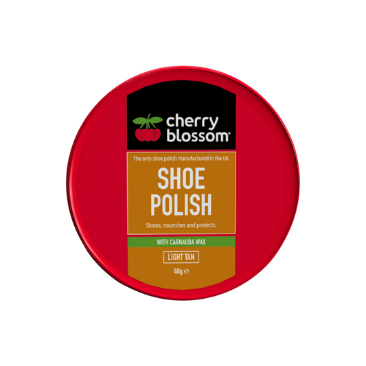 Cherry Blossom Shoe Polish Light Tan 40g