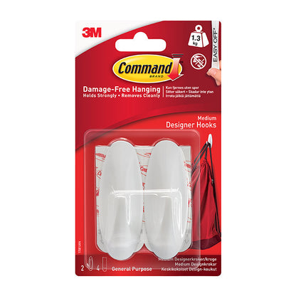 Command Designer Medium Hooks 17081 - 2pk