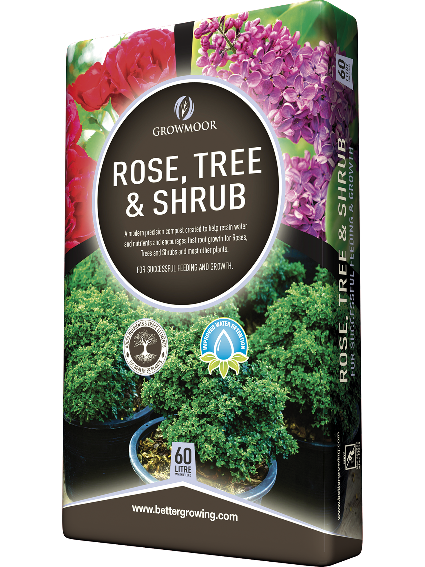 Growmoor Rose, Tree & Shrub Compost 60 Litres