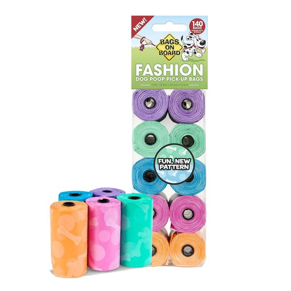 Dog Waste Bags Fashion Fun Print