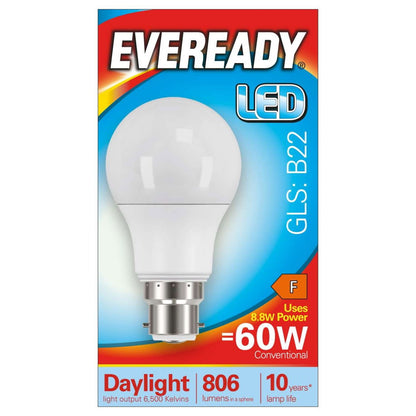 GLS LED Light Bulb B22 BC Bayonet Cap Day Light