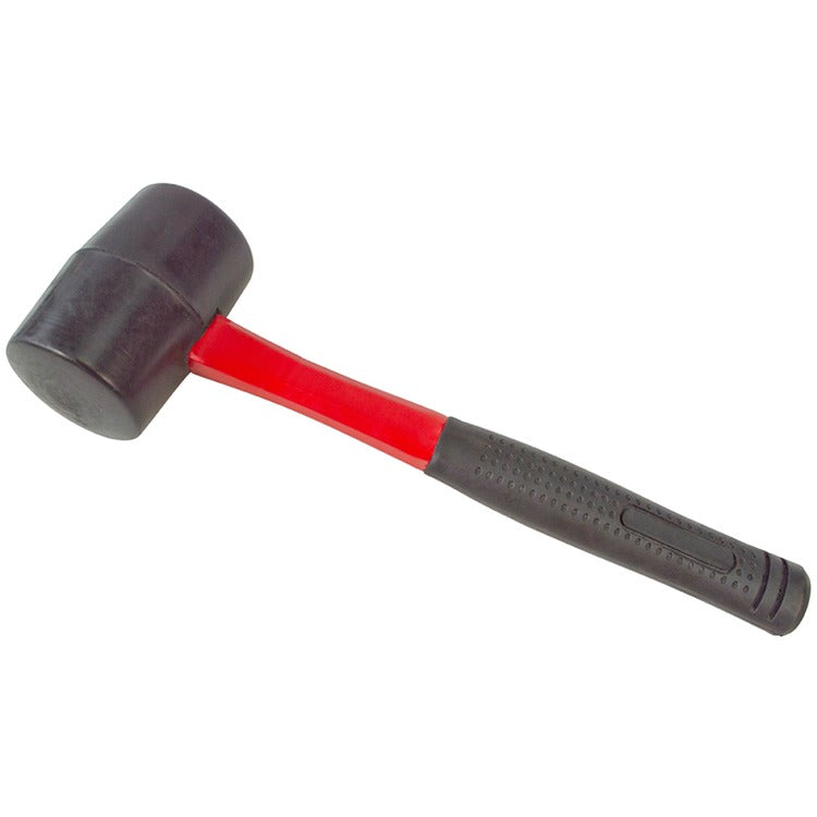 Amtech Black Rubber Mallet Fibreglass Shaft 16oz