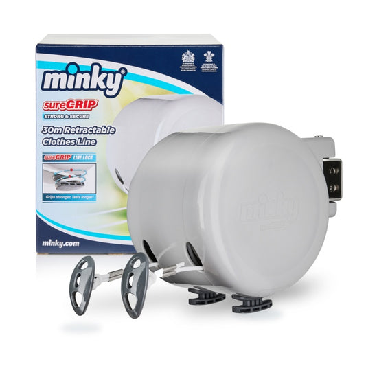 Minky Suregrip Retractable Clothes Line 2 x 15m