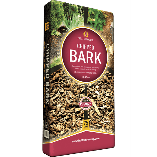 Growmoor Chipped Bark 75 Litres - 2 for £18