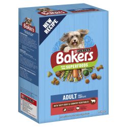 Bakers Adult Beef with Vegetables Dry Dog Food 1.2kg