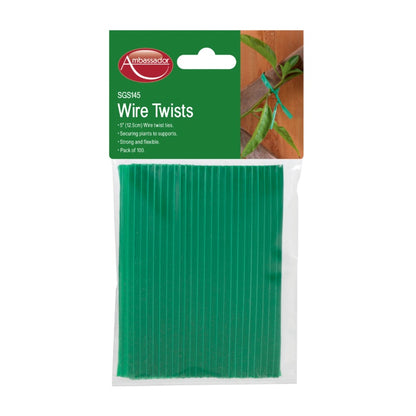 Ambassador Wire Twists 5" Pack 100