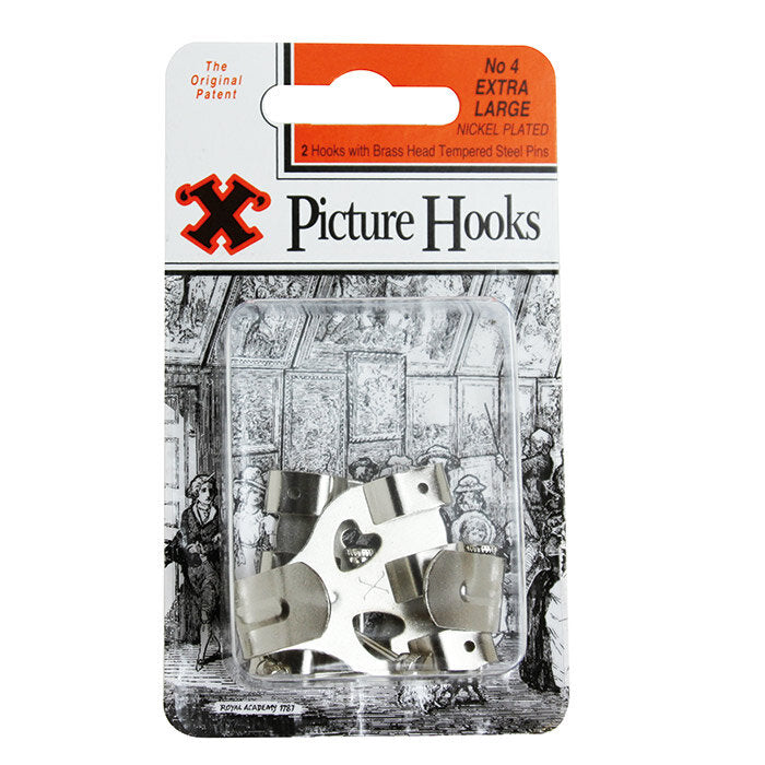 X Picture Hooks No.4 2 Pack