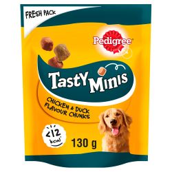 Pedigree Tasty Minis Dog Treats Chewy Cubes with Chicken & Duck