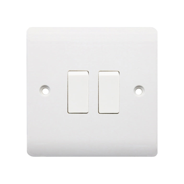 Securlec 2 Gang 2 Way Light Switch