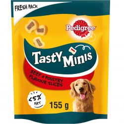 Pedigree Tasty Minis Dog Treats Chewy Slices with Beef & Poultry