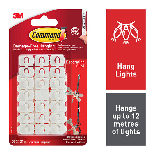 Command Decorating Clips 17026 - 20pk