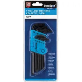 Long Arm TORX Key Set of 9 TX10-TX50