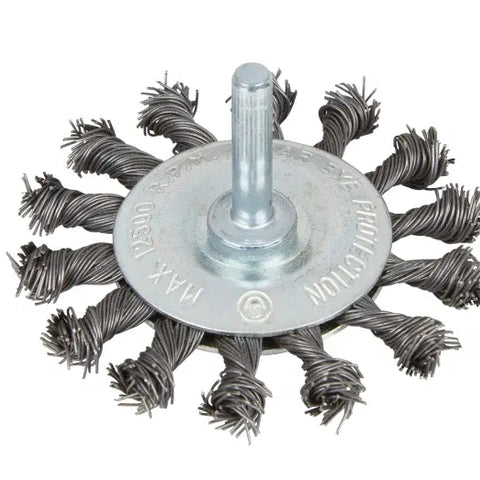 Flat Twist Knot Wire Wheel 75mm