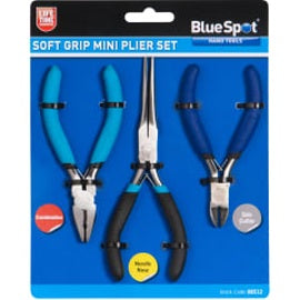 Soft Grip Mini Plier Set, 3 Piece