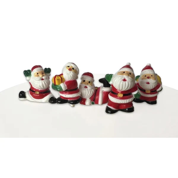 Fun Santa Plastic Cake Topper Picks BX163