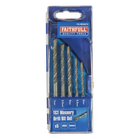 Standard Masonry Drill Set, 5 Piece