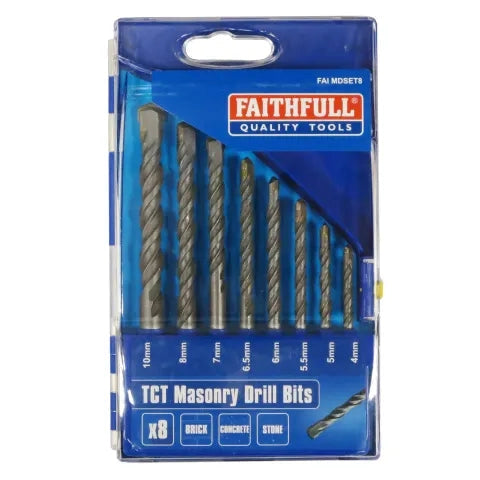 Standard Masonry Drill Set, 8 Piece