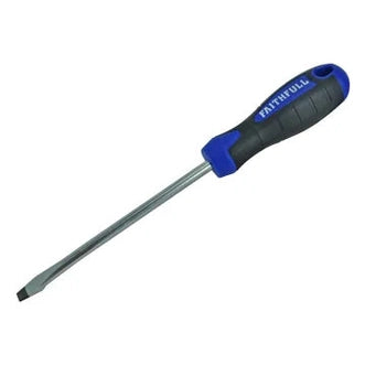 Soft Grip Screwdriver Flared Slotted Tip