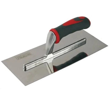 Plasterer's Finishing Trowel Stainless Steel Soft Grip Handle 11 x 4.3/4in
