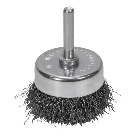 Wire Cup Brush 50mm x 6mm Shank, 0.30mm Wire