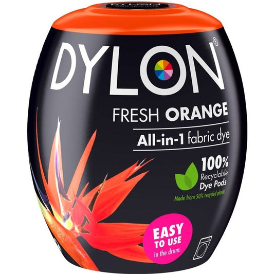 Dylon All In 1 Fabric Machine Dye Pod Fresh Orange