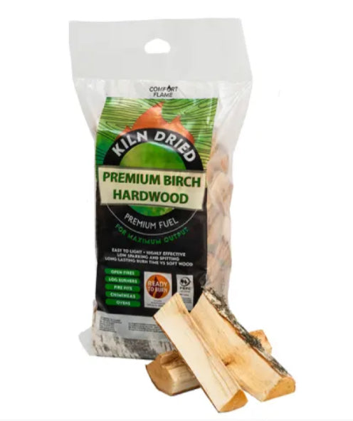 Comfort Fuels Kipn Dried Premium Birch Hardwood Logs 20L / 7.5kg