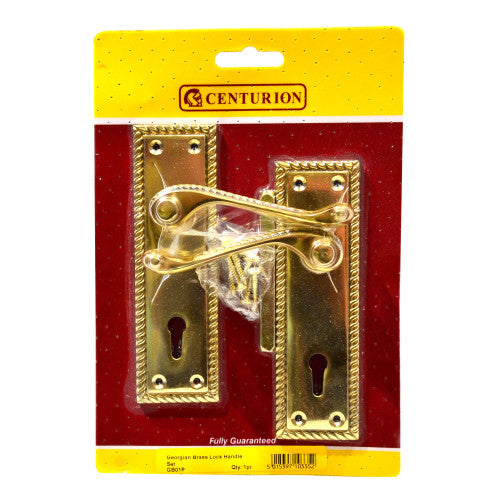 Lever Lock Solid Brass Georgian