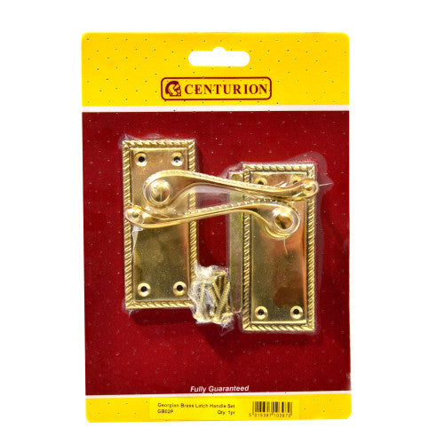 Lever Latch Solid Brass Georgian