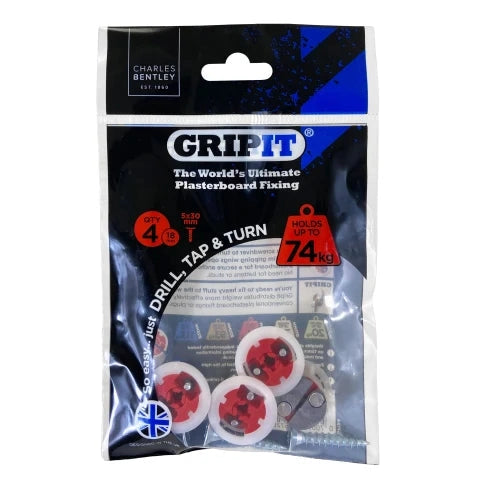 Red Plasterboard Fixings 18mm Pack 4