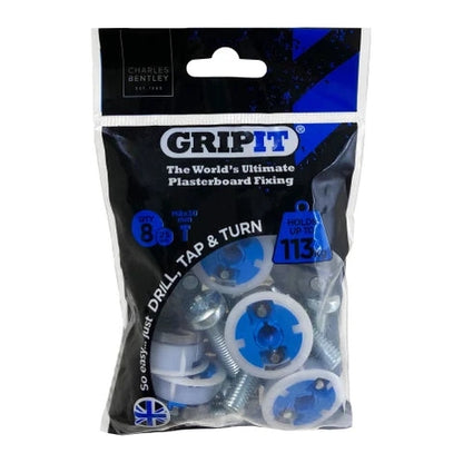 Blue Plasterboard Fixings 25mm Pack 8