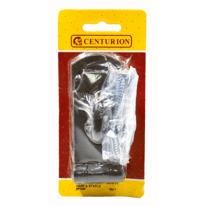Heavy Duty Hasp & Staple 180mm 7 1/4" Black - SP133P