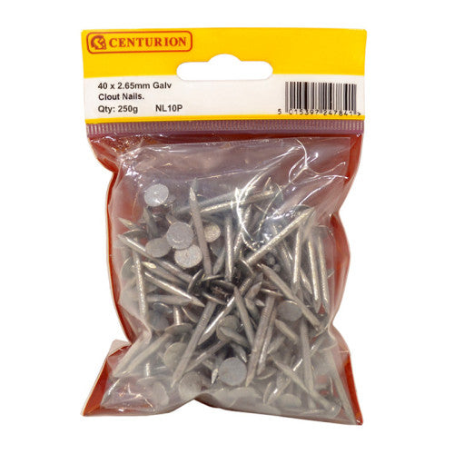 Galvanised Clout Nails 250g