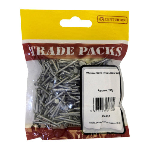 Galvanised Round Wire Nails 250g