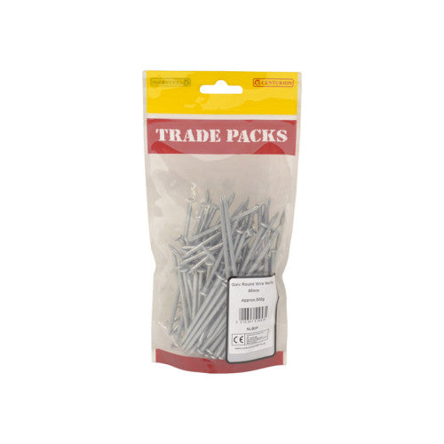 Galvanised Steel Round Wire Nails 500g