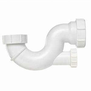 Shallow Bath P Trap With Cleaning Eye 40 x 20mm PRO067