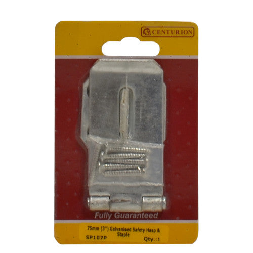 Safety Hasp & Staple 75mm 3" ZP