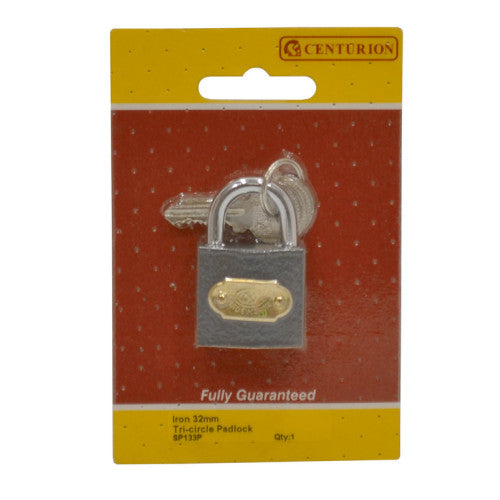 Tri-Circle Iron Padlocks