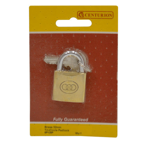 Tri-Circle Brass Padlocks