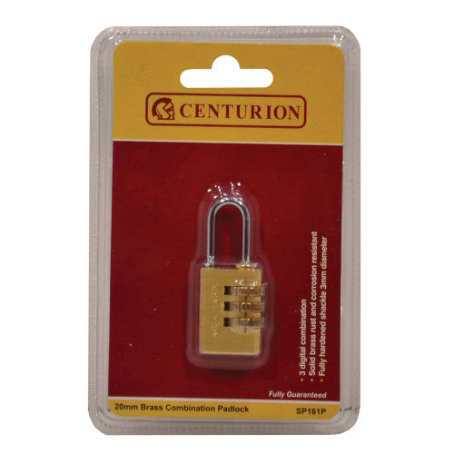 Combination Padlock 3 Wheel 20mm