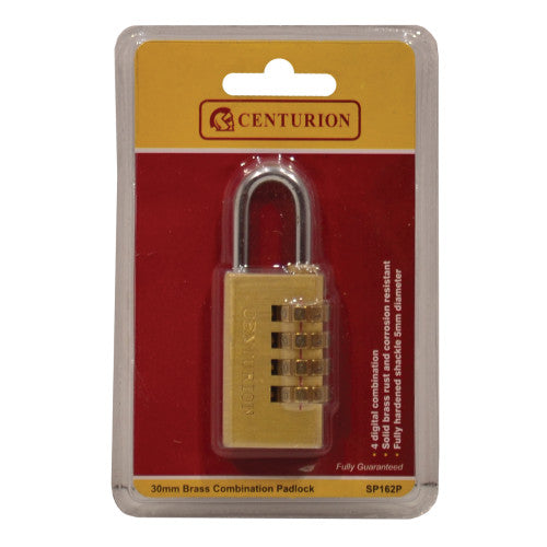 Combination Padlock 4 Wheel 30mm