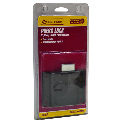 Press Lock Black 3"